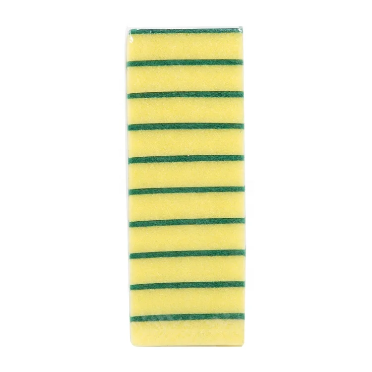 
Polyester and PU foam multi purpose household kitchen cleaning sponge pad 