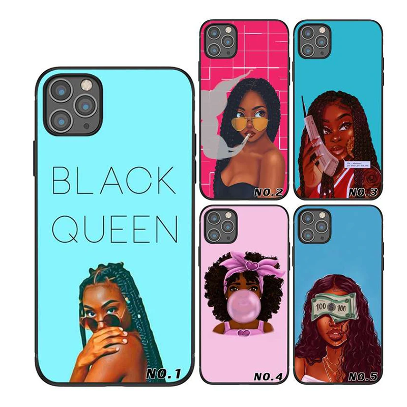 

Good Quality Print Make Your Own Design Black People mobile phone bags for iPhone XR Xs Max 12 11 11Pro 11Pro Max 7 plus Cases