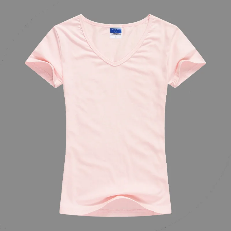 

V neck slim t shirt for women