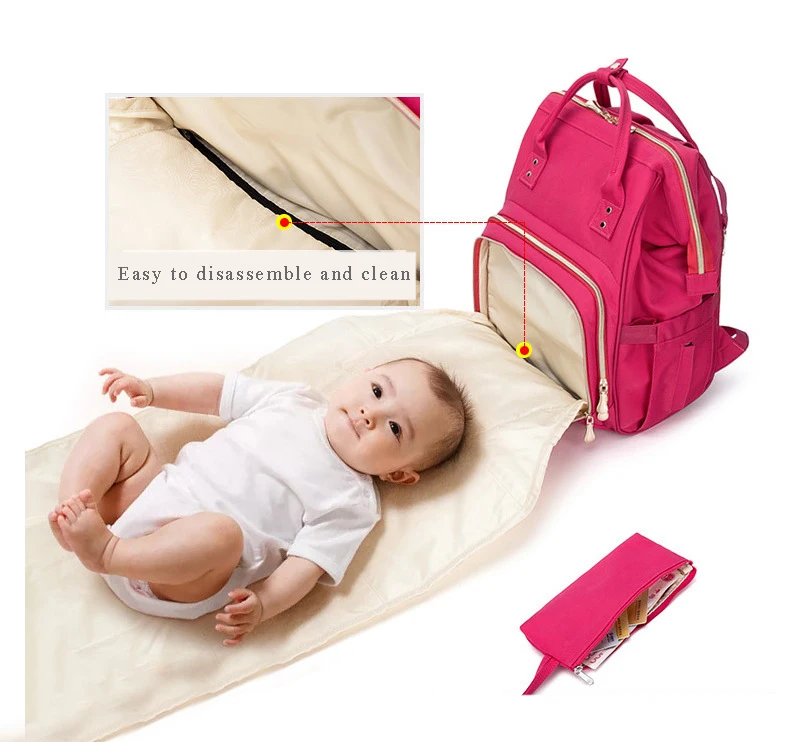 

BB024 Amazon Best Selling Amazon Baby Diaper Bags New Arrival Reusable Wet and Dry Diaper Bag