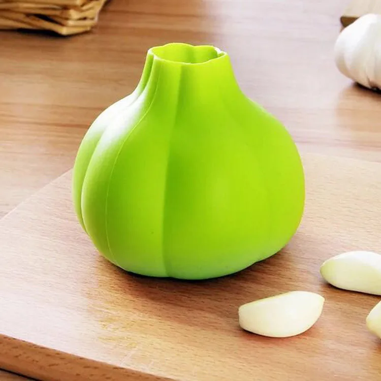 

Amazon Hot Selling Food Grade Silicone Garlic Peeler For Kitchen, Green