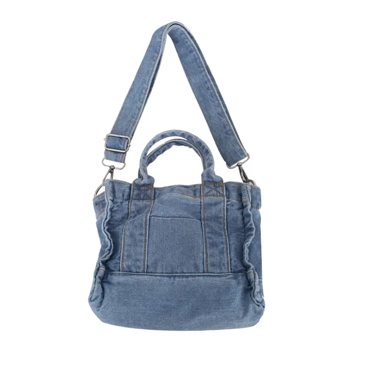 

Hot Sale Denim Tote Bag Denim Hand Bag Shoulder Bag Denim Purse Handbag, 2 colors