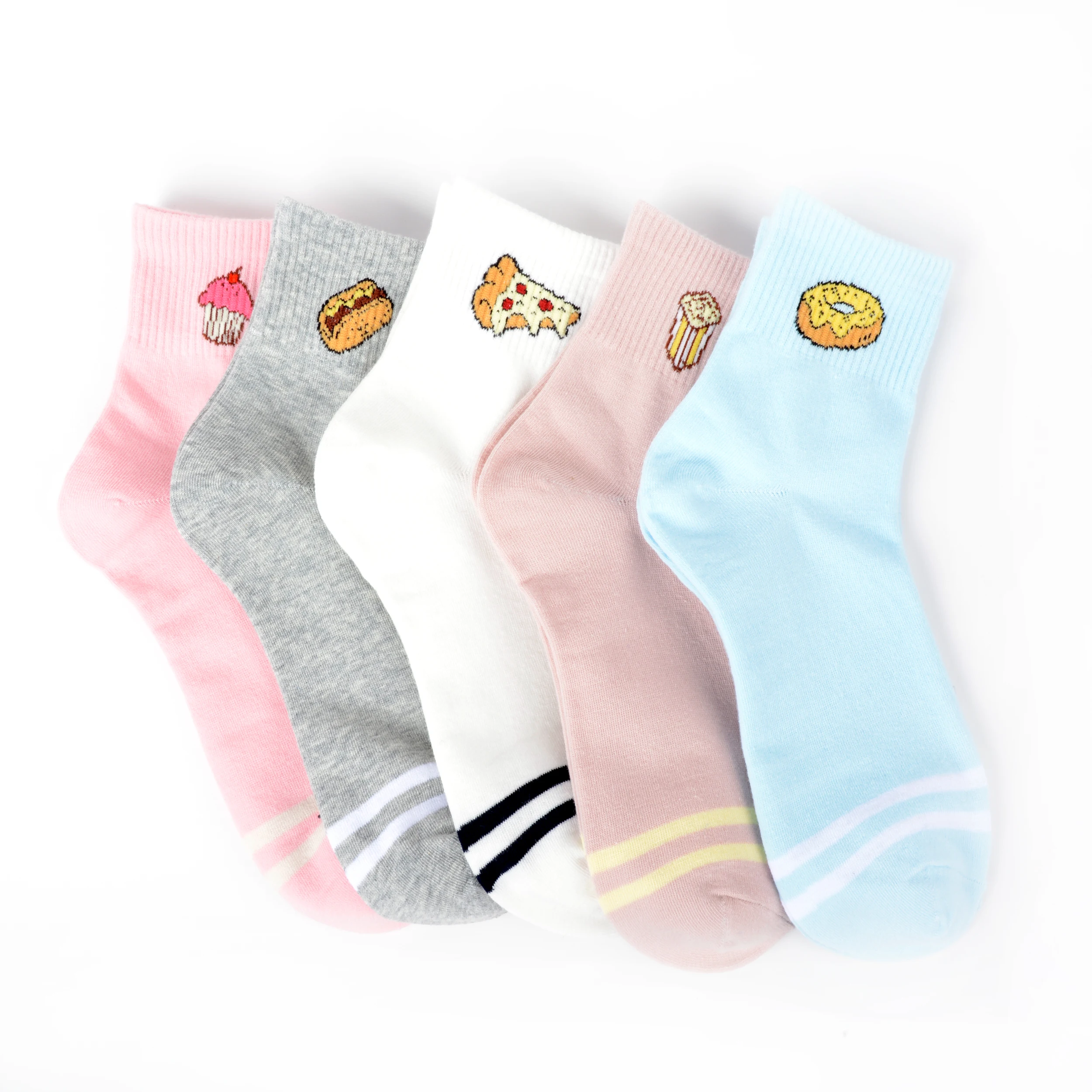 

Cheap woman running Burger donut socks girl cute sports socks ankle sox