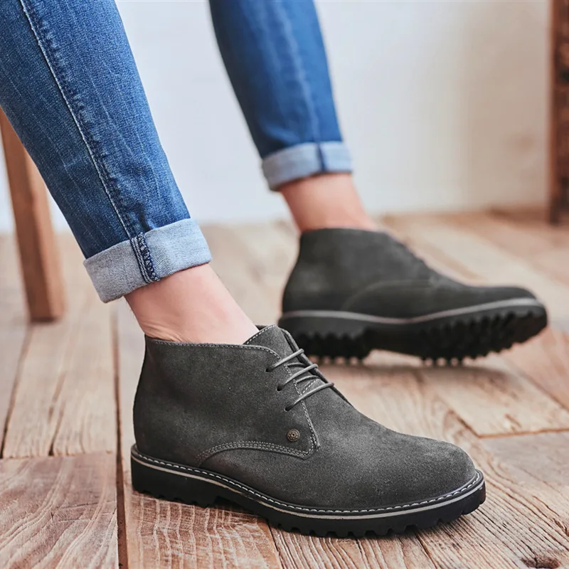 

Size 39-44 classic men's shoes Nubuck leather British style leather shoes Large size business casual shoes