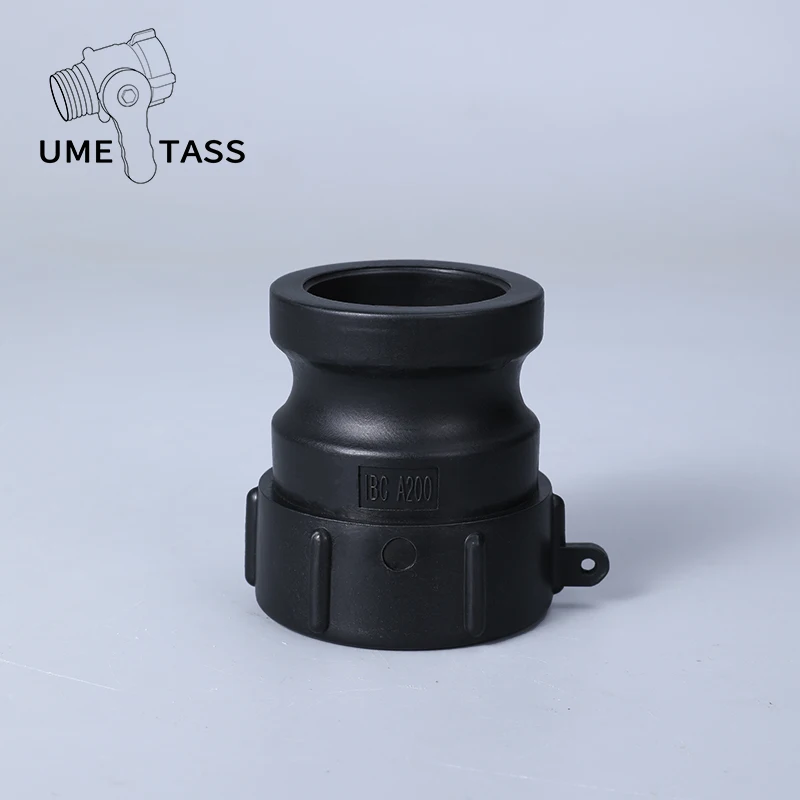 

UMETASS IBC Type A Coarse Thread Fitting Thicken Plastic Conversion Head Valve Quick Adapter Accessories, Black