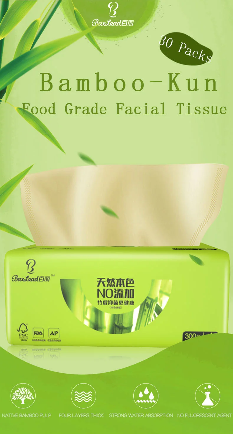 Oem Facial Tissue Bamboo Fiber Facial Tissue Wholesale,Plastic Packing