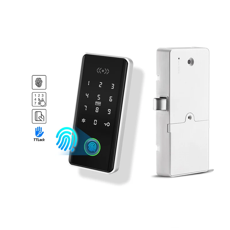 

Tediton Drawer Code Panel Biometric Security Ttlock APP Digital Smart Fingerprint Cabinet Lock