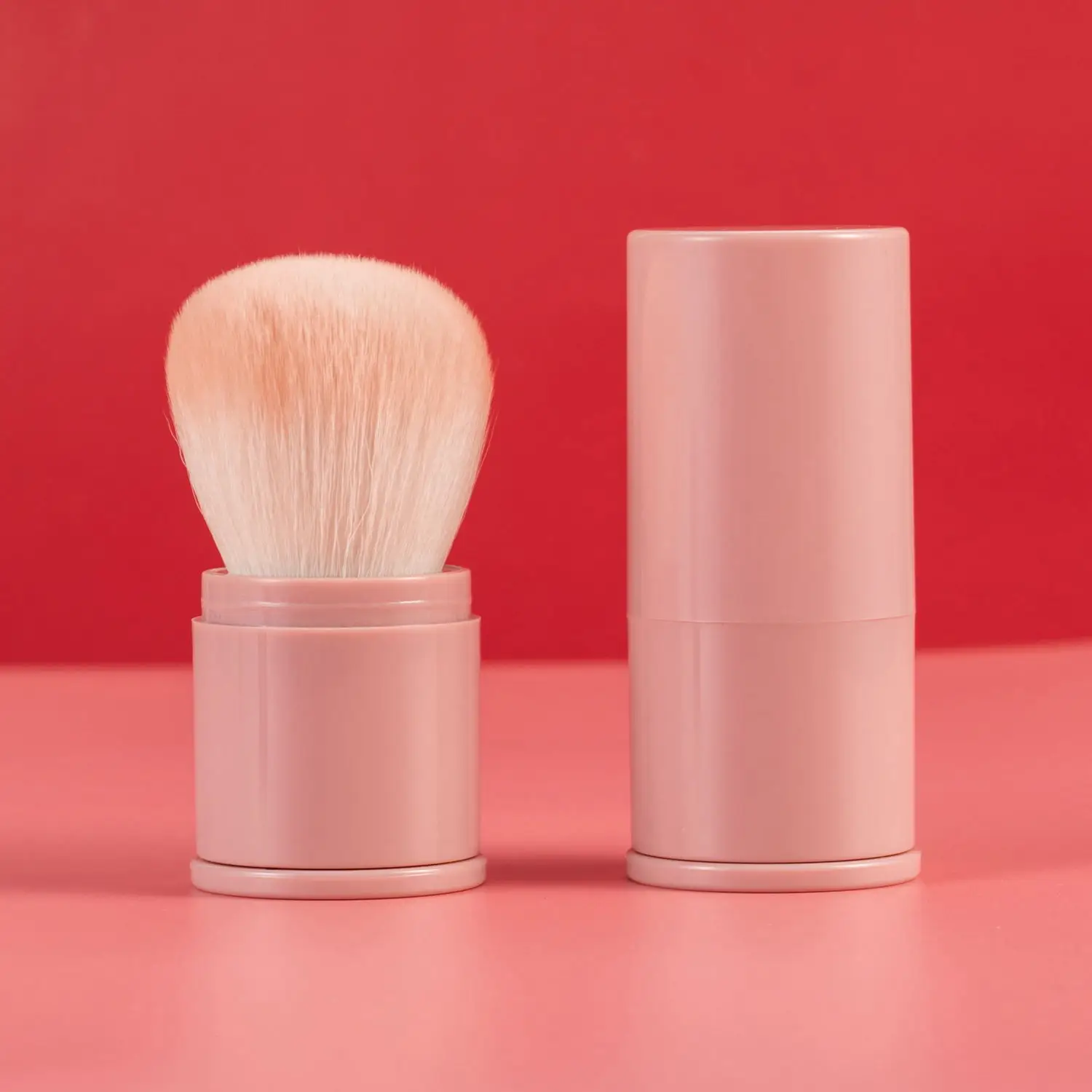

Wholesale Face Retractable Makeu Brushes Single Kabuki Powder Blush Makeup Brush Private Label Foundation Brush Custom