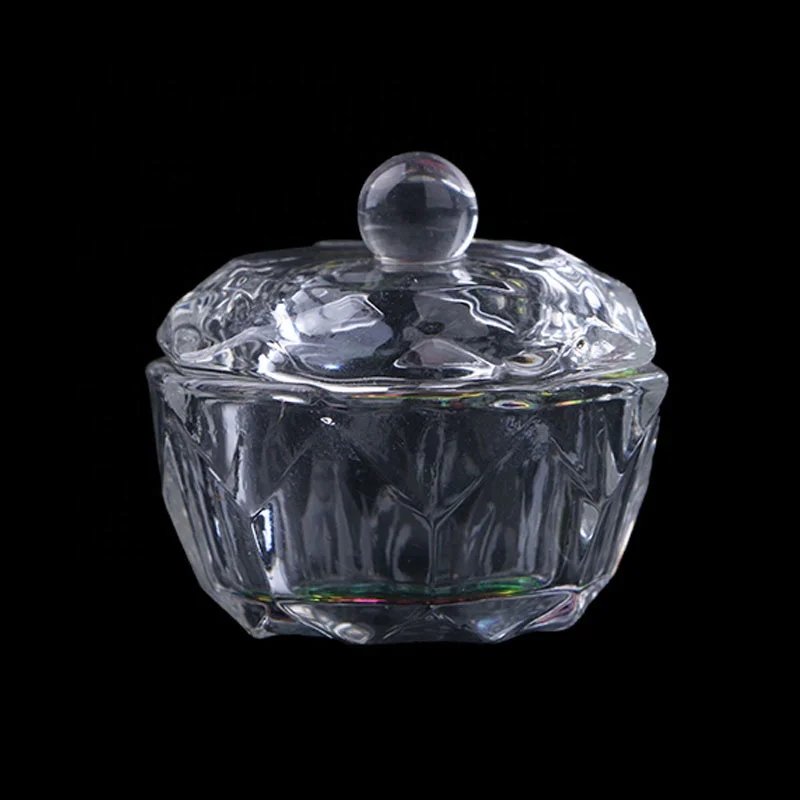 

Small nail art glass cup acrylic monomer cups for acrylic nails, Clear