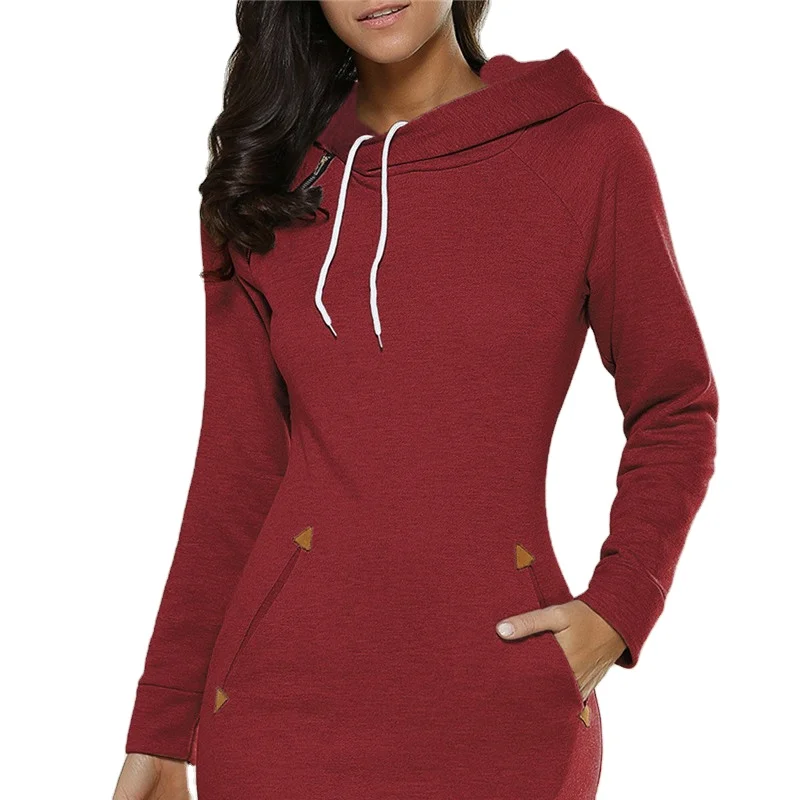 

Hot Sale winter long sweatshirt women dress coats ladies women, Picture showns