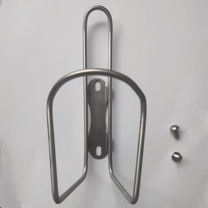 

Silver Ultralight for Bicycle Bike Titanium Bottle Holder Cage, Ti natural