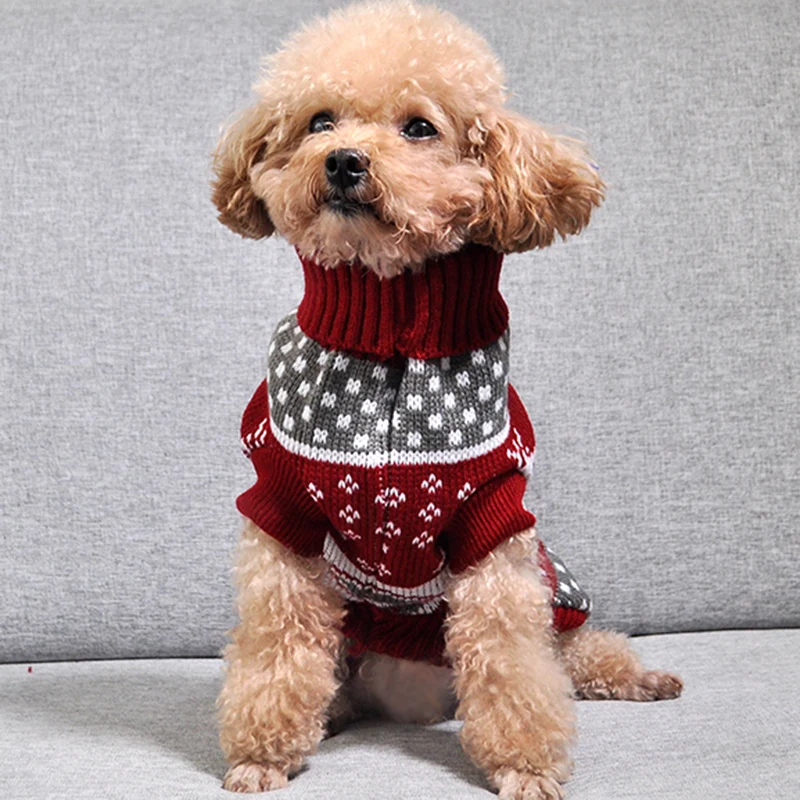 

Christmas Cat Sweater Pullover Winter Dog Clothes for Small Dogs Chihuahua Yorkies Puppy Jacket Pet Clothing ubranka dla psa