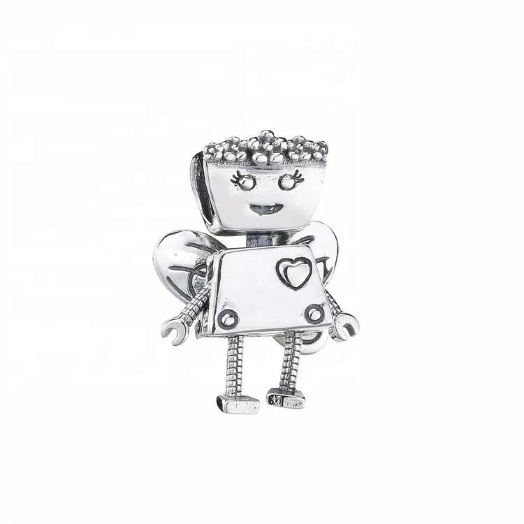 

New design fairy charms Bee cartoon silver charm fairy pendant