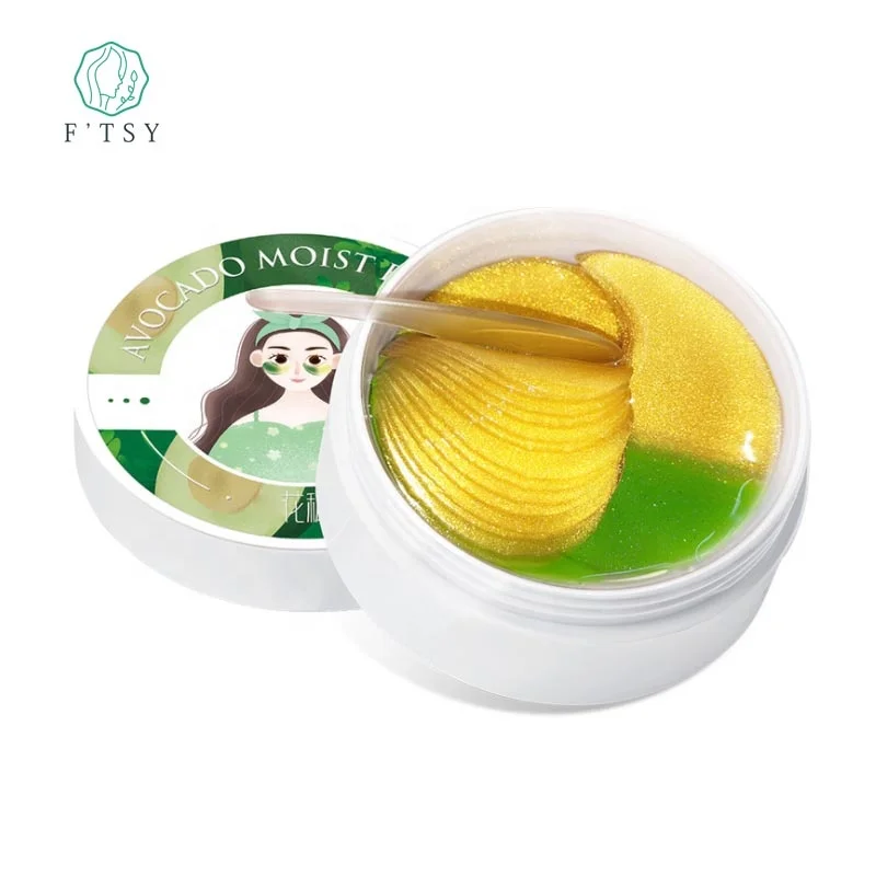 

Korean Skin Care Organic Anti-Puffiness Dark Circle Anti Aging Moisturizing Herbal 24K Gold Under Eye Mask, Customized color