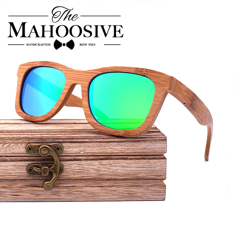 

Natural Wooden Sunglasses Men Polarized Fashion Sun Glasses Original Wood Oculos de sol masculino bamboo