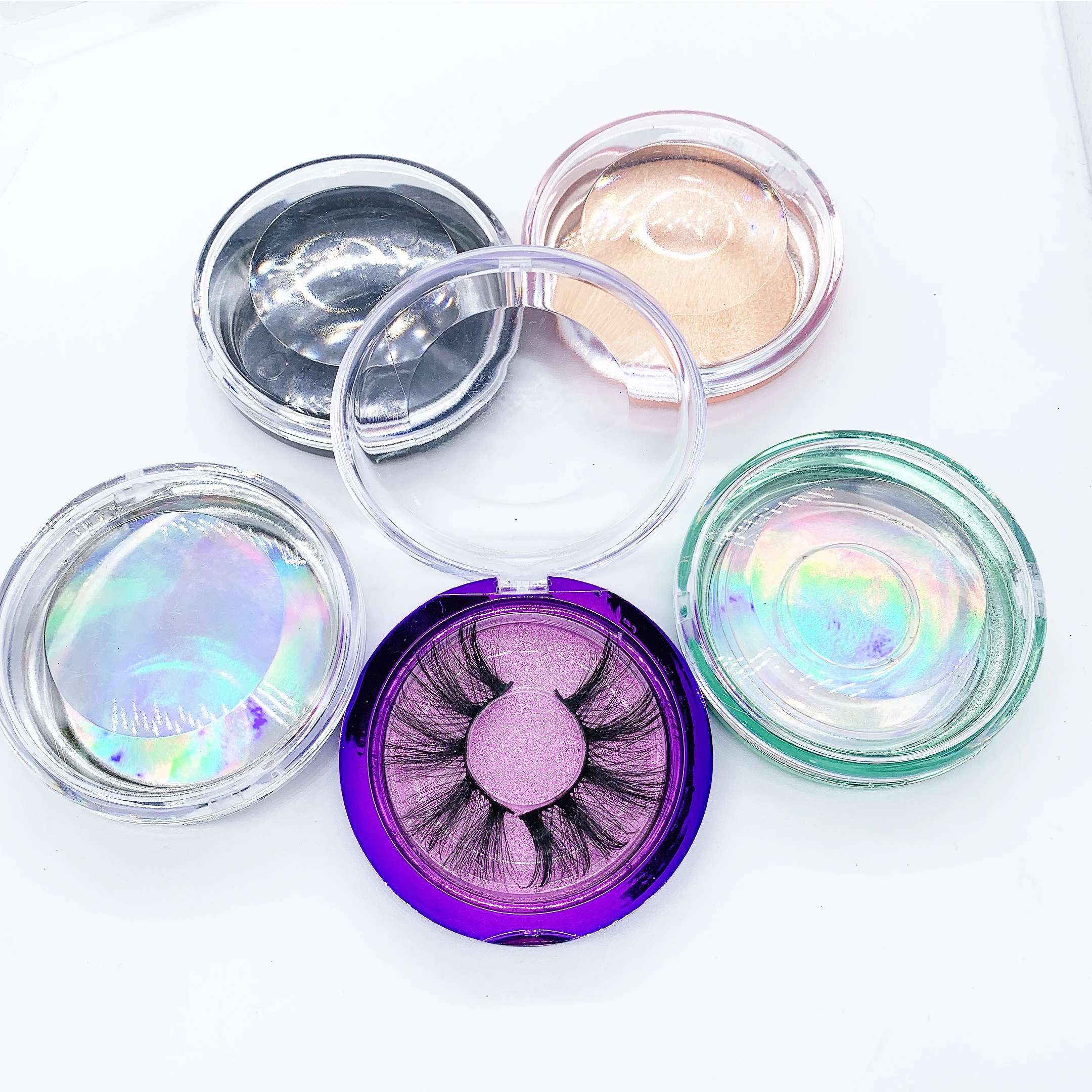 

2021 New Vendor 25mm faux mink eyelashes with custom lash box, Black color