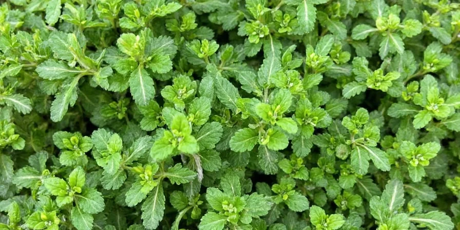 Cup of warm tea with marjoram leaves floating inside
