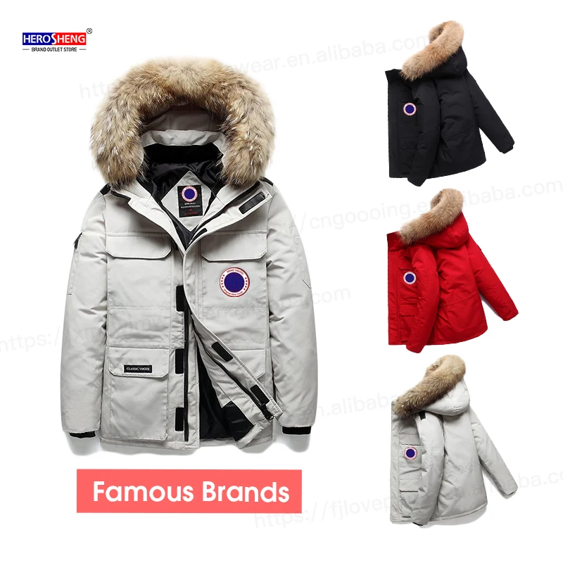 

2021 Hooded Winter Jacket Clothes High Quality Brands Goose Down Jacket Men's Down Coat Canada Outdoor Plus Size Men's Jackets