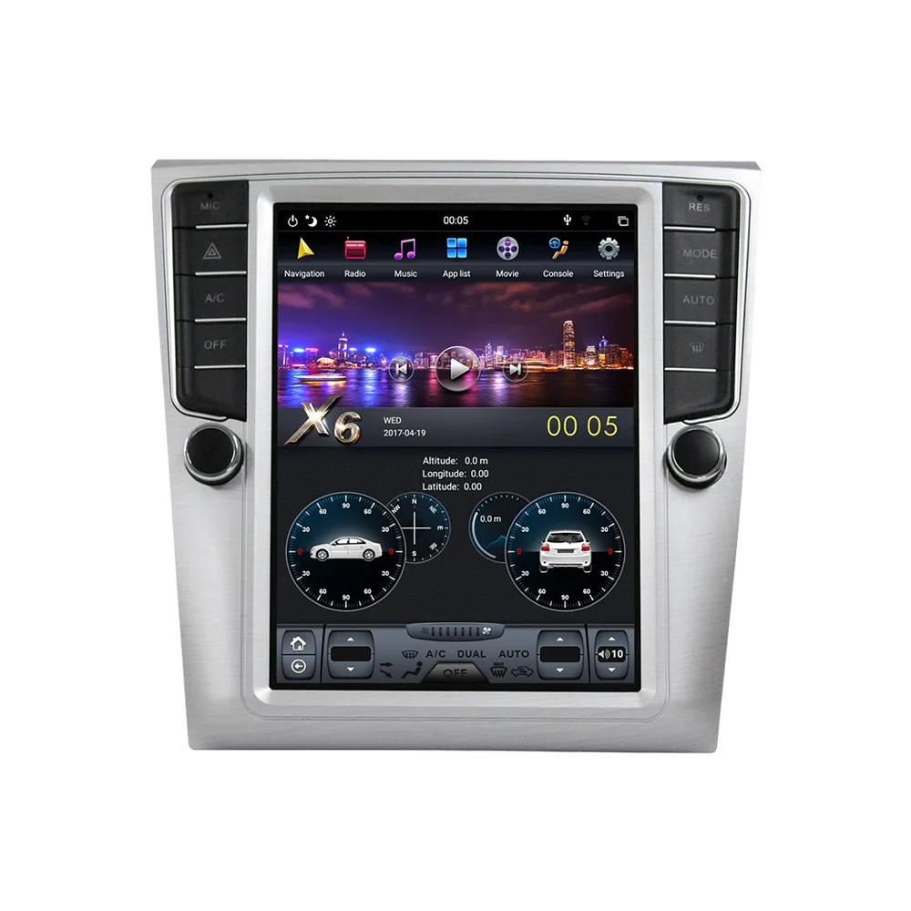 

For VW Volkswagen Passat CC Android 9.0 PX6 64G Vertical Tesla Screen Car GPS Navigation Auto Stereo Head Unit Multimedia Player