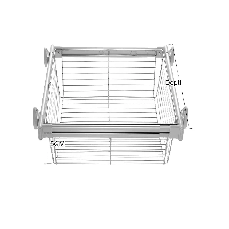 

NICOCABINET Supeni High Quality Wardrobe Pull Out Wire Baskets In White. Sizes 450- 950 Buy Now