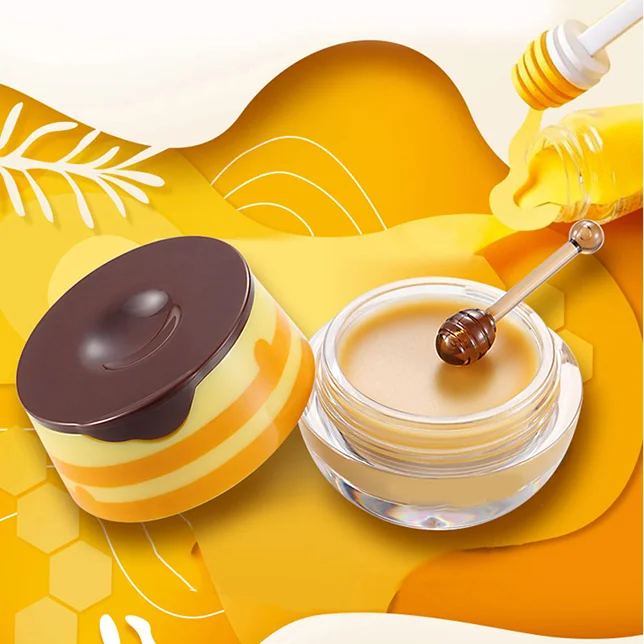 

Custom Vitamin C Vegan Natural Honey Lip Balm Organic Moisturizing Smooth Anti-wrinkle Lip Balm, Yellow