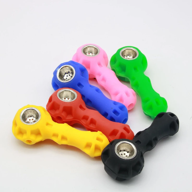 

XY46L004 wholesale silicone smoking accessories tobacco weed smoking pipe srijuana pipes 1 buyer, Mixed colors