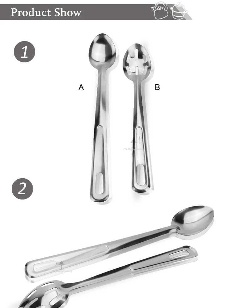 High quality Stainless Steel Slotted Spoon Serving Spoon set