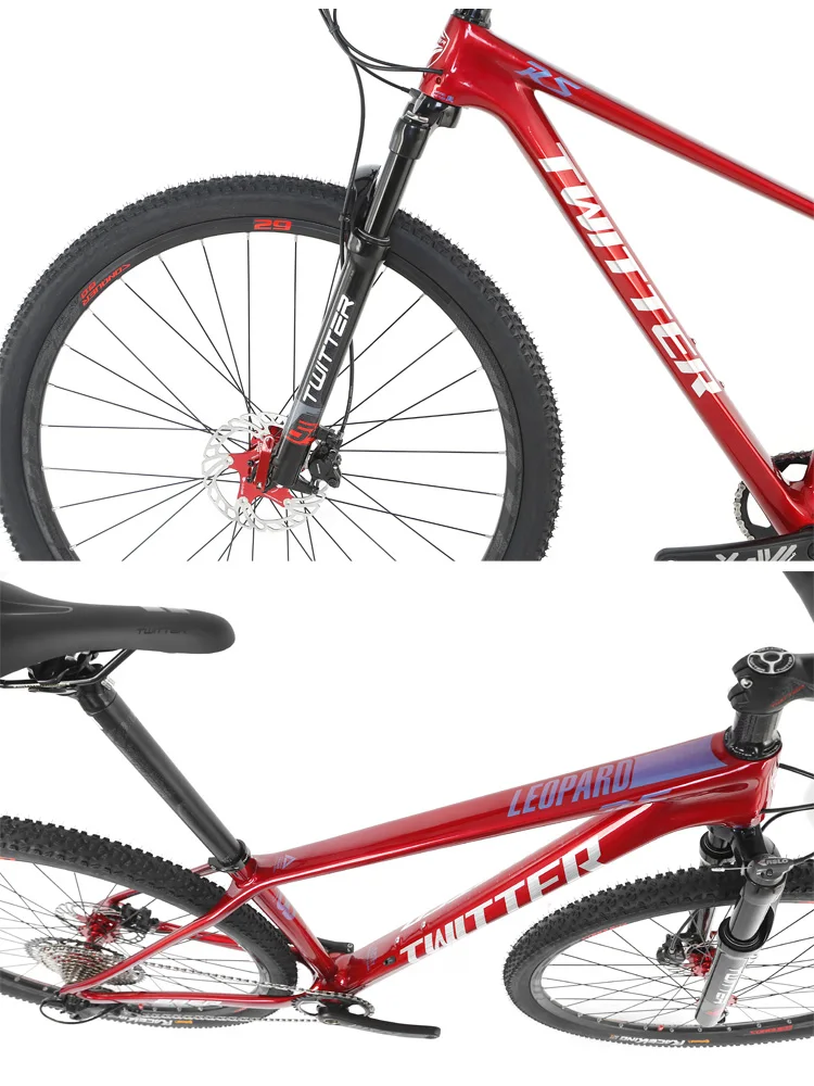 Adult variable speed  M7100-12S high modulus carbon frame disk brake mountain bike bicycle