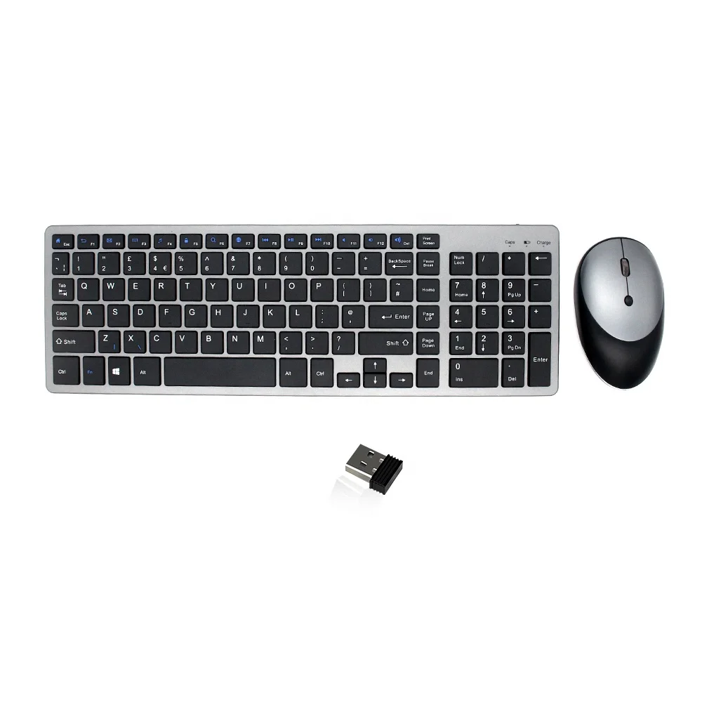 

Qiyu 102 keys 2.4ghz Ergonomic Wireless Gaming Keyboard And Mouse Combo with 1000DPI IR Optical Wireless Mouse