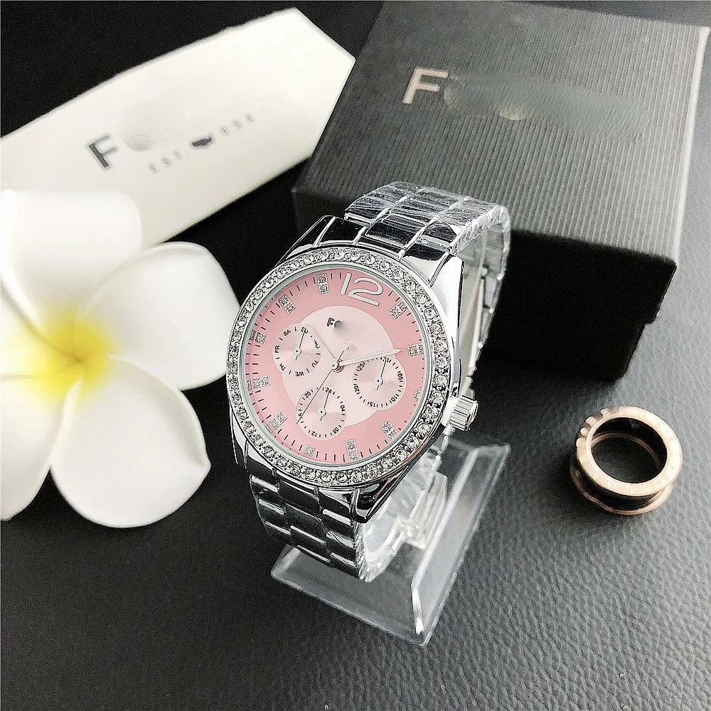 

2021 FS2 new products fashion silver plated chain vogue quartz wristwatches reloj custom quality men women casual watches