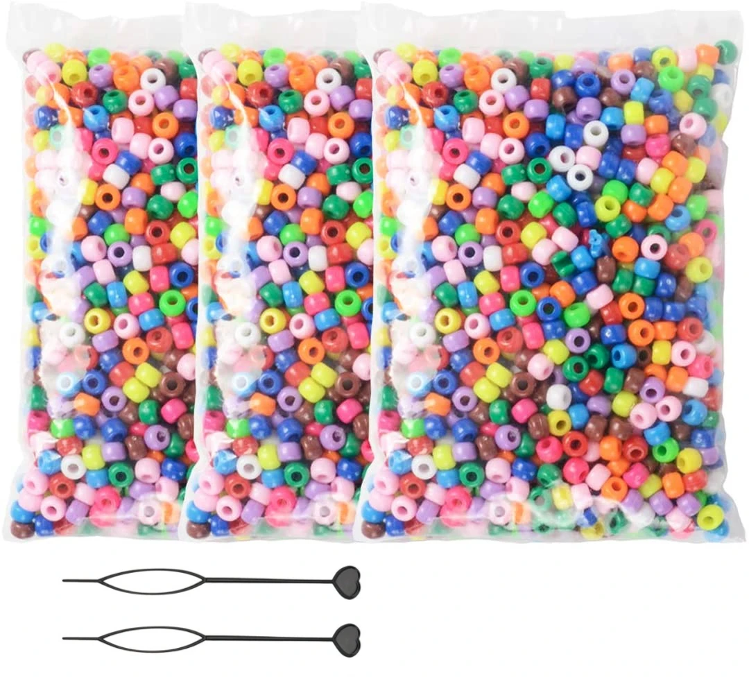

MYSURE freeshipping 500pcs bulk pack 9mm silicone round beads kids beads for braids pony beads