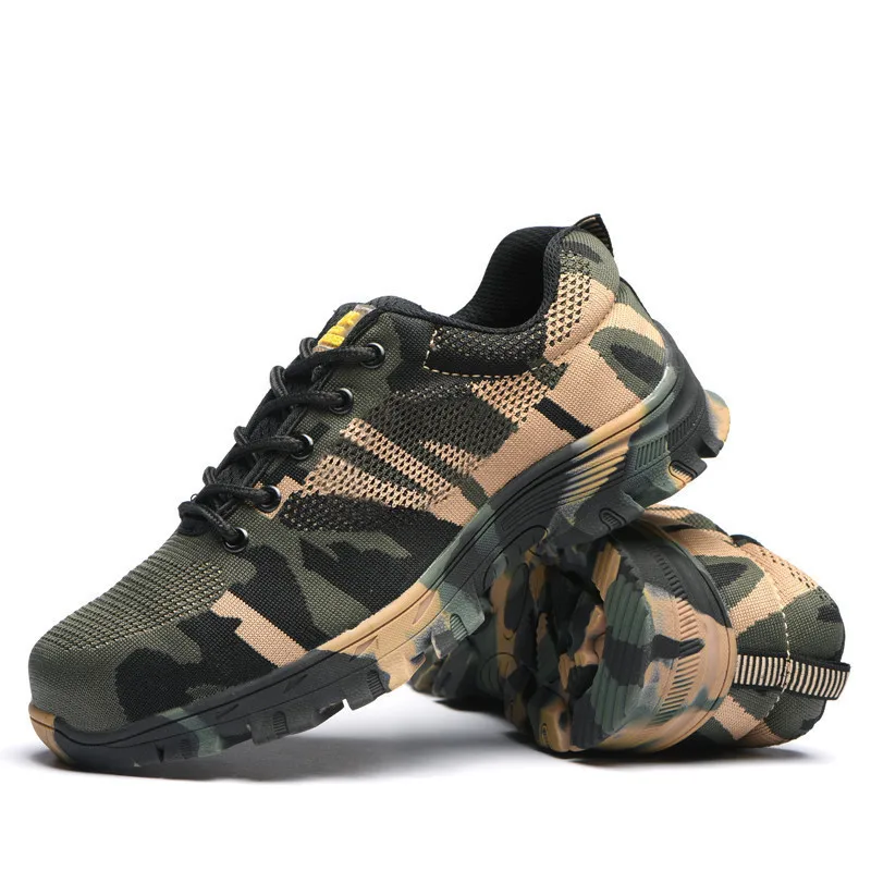 

Men's Camouflage Working Safety Shoes hiking boots custom Labor Shoes, Customized