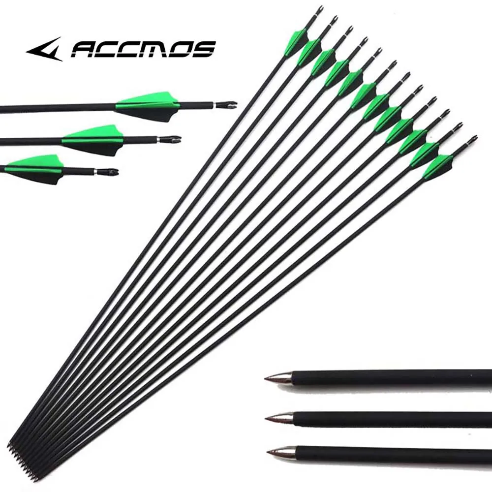 

ID 4.2mm 30 inch Mixed Carbon Arrow Spine 500 For Compound/Recurve Bow and arrow Archery Hunting shooting