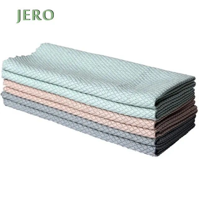 

30*40 cm 3 PCS Super Absorbent Towels multifunction Thickened Microfiber Nano cleaning cloth for Kitchen Cleaning, Green,beige,gray