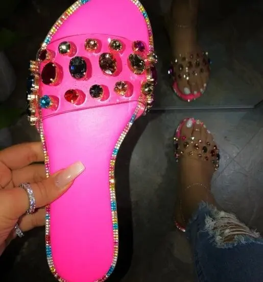 

Large size sandal flat rivet women shoes wholesale sandals for Ladies, 3 color
