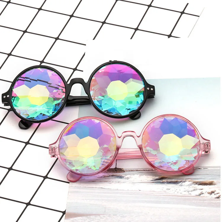 

Imagine kaleidoscope glasses pc kaleidoscope sunglasses men women retro rave sunglasses, Avalaible