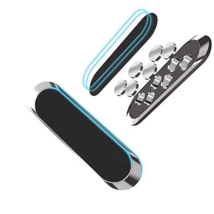 

Multifunction Magnetic Phone Holder Fits Dashboard Universal Mount Super Mini Car Holder Phone Alloy Wall Mount, Black, silver, rose