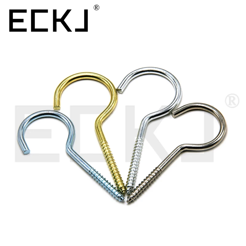 
Zinc Plated Metal hook screw Open Eye Screw hook carbon steel wood thread eye hook screw 