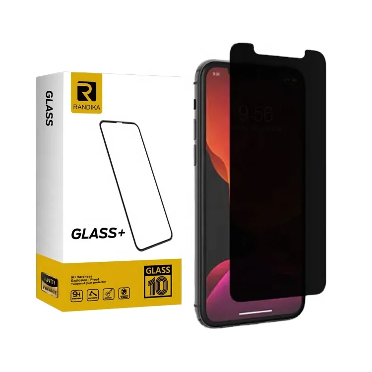 

Factory Wholesale Anti Spy Privacy Screen Protector For iPhone 12 Pro Max 11 Tempered Glass Screen Protector Privacy Filter Film