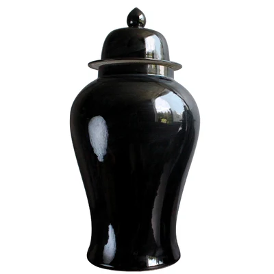 

Wholesale Home Decor Black Hollow Ginger Jar