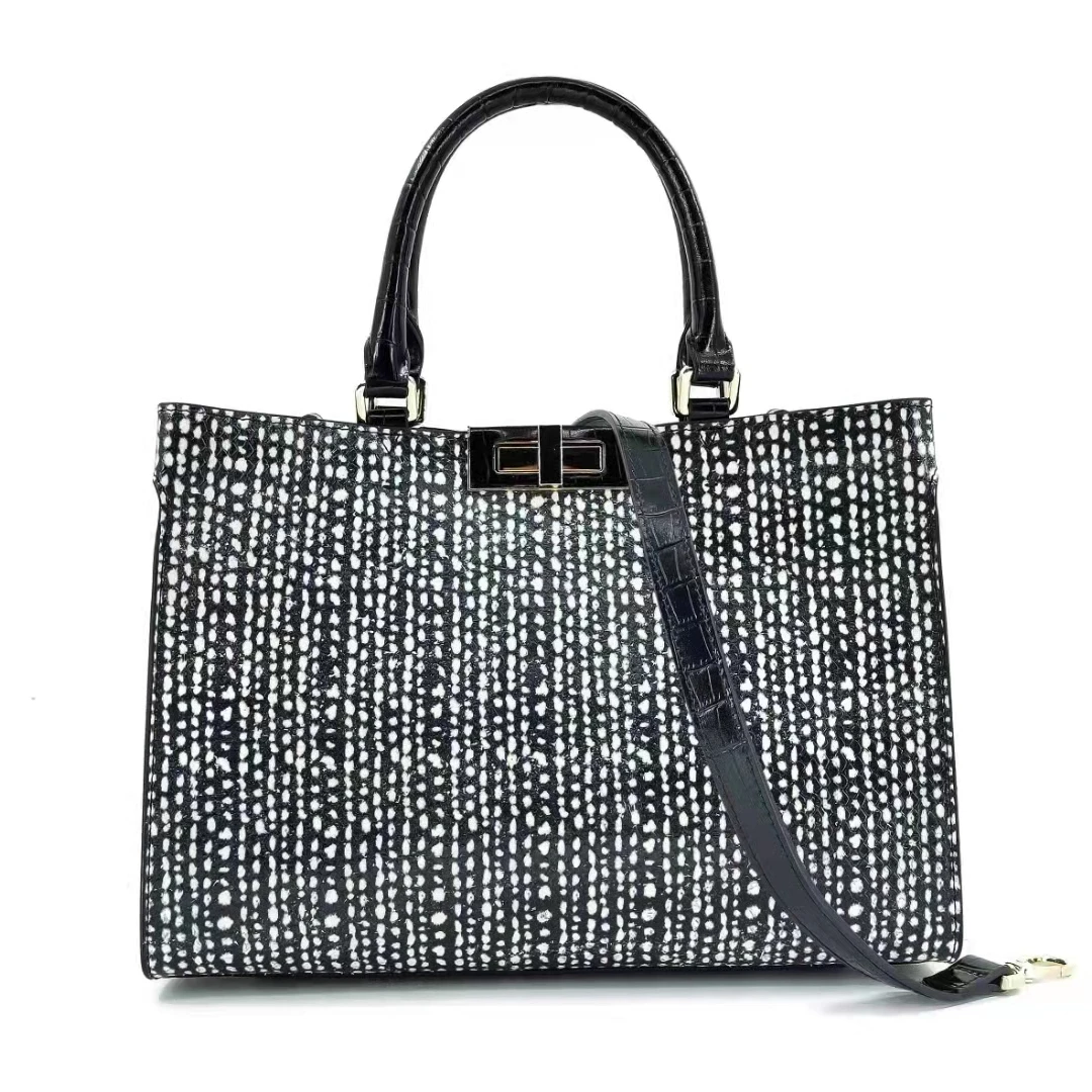 

New Arrival Trend Snake Pattern Tote Bag Single Strap Shoulder Bag Genuine Cowhide Leather Handbag for Women, Choice