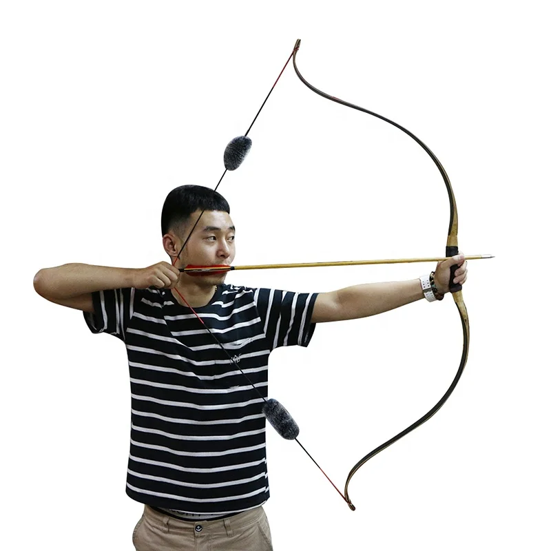 

TopArchery Laminated recurve bow traditional horse bow mongolian bow for hunting, Picture color