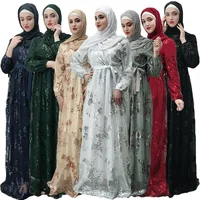 

2019 Hot sale women long dress muslim abaya dubai kaftan islamic jilbab maxi robe gown