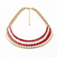 

Wholesale Fashion Shell Jewelry Necklaces, dubai plaqu or Chain Necklace Bijoux, Custom Gold Plated Statement Necklace Jewelry
