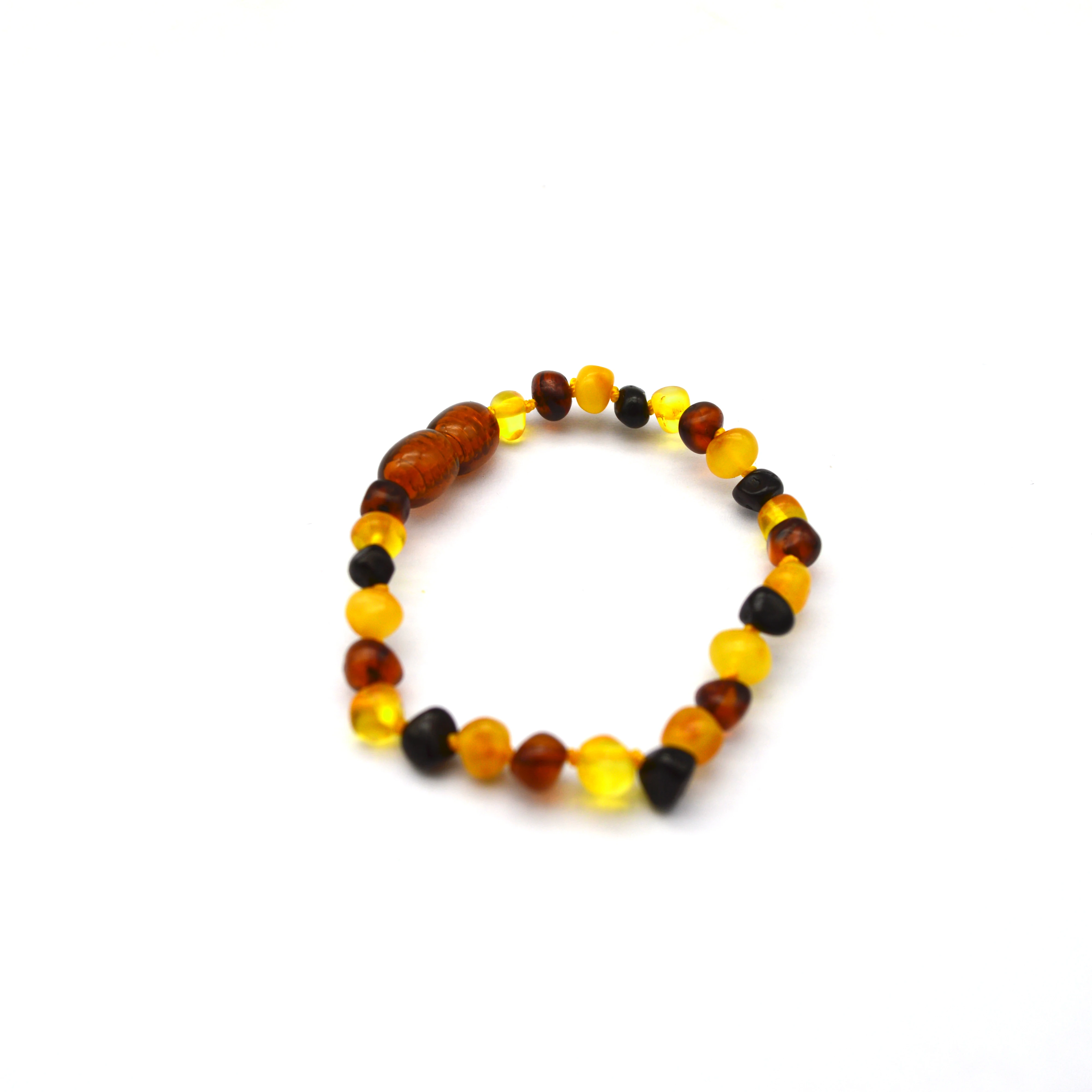 

Natural amberos baltic amber baby teething bracelet for babies, Yellow/brown