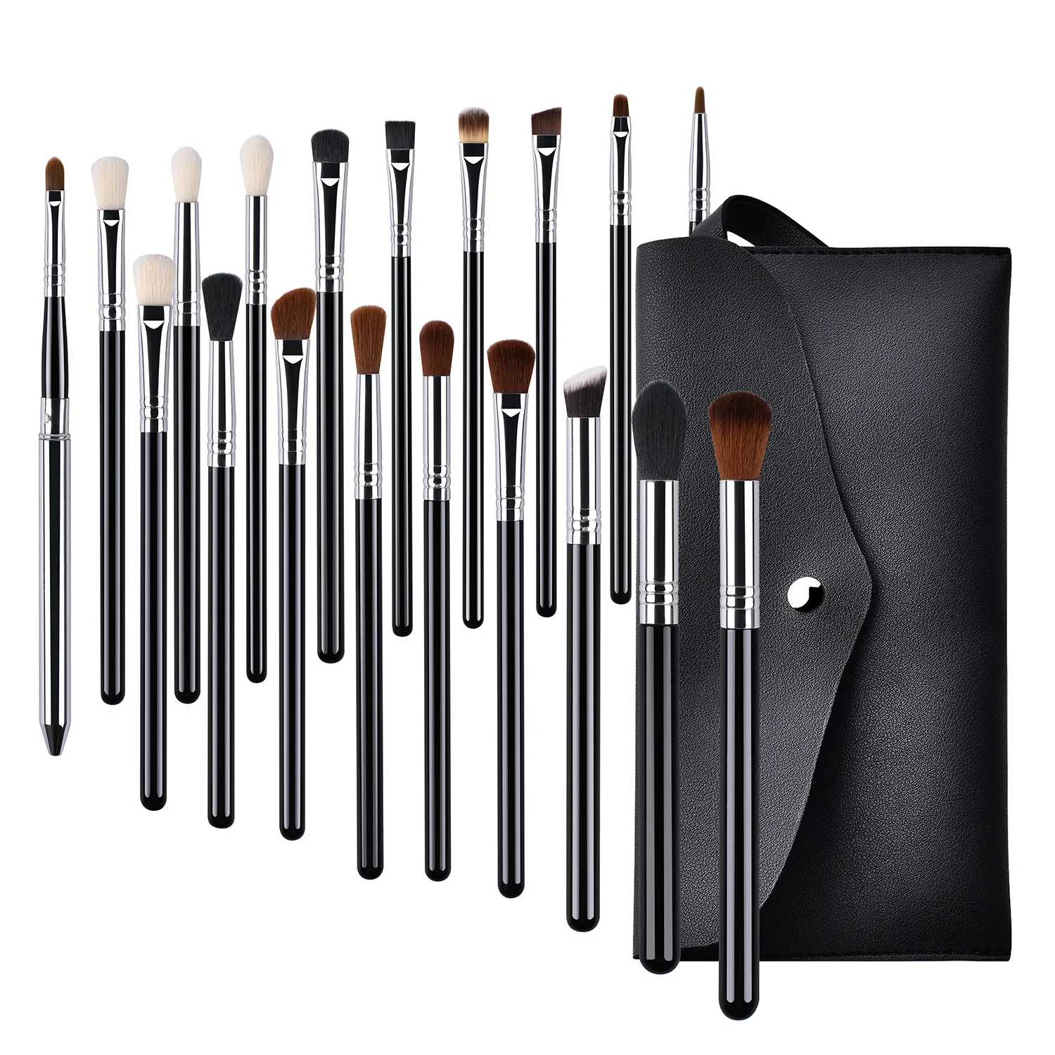 

Private Label Luxury Makeup Brushes Tool Set Cosmetic Vegan Eye Makeup Brush Set Eyeshadow Brushes Set With Bag, Customized color