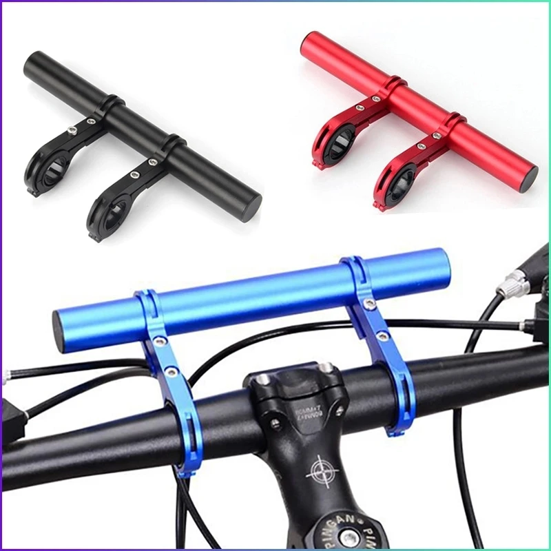 

Aluminum Mount Extender Extension Holder Double Clamp Handlebar for Electric scooter and Bike Part and Other Bicycle Accessories, Black/blue/red