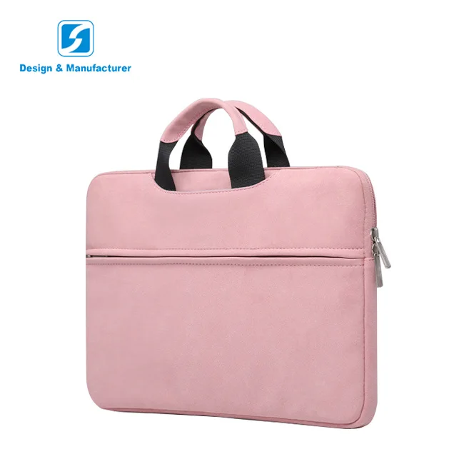 

customized notebook waterproof messenger laptop hand bags for ladies, Pink