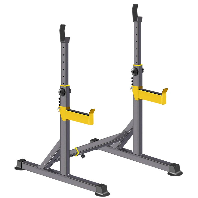 

Model ST6680 Adjustable Steel Barbell Home Folding Squat Rack Stand, God+white