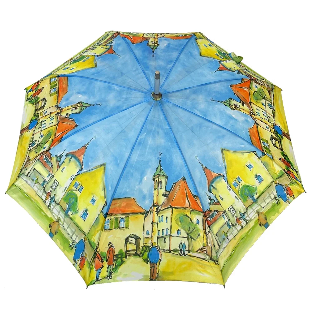 

Ovida Automatic Straight Umbrella With Logo Prints Digital Umbrellas